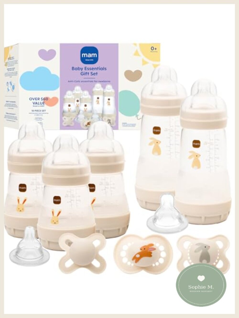 MAM Easy Start Anti-Colic Baby Bottle & Pacifier Newborn Gift Set